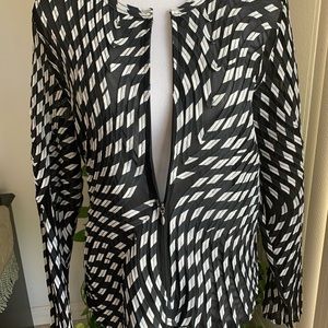 Andrea Rosati black white jacket, Size 10